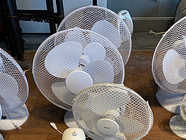 5 st. Fläktar, olika modeller och storlekar