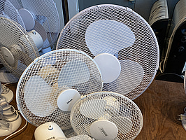 5 st. Fläktar, olika modeller och storlekar
