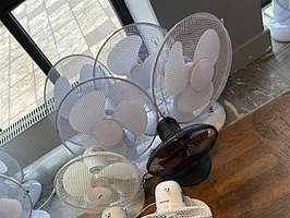 10 st. Fläktar, olika modeller och storlekar