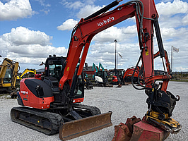 Grävmaskin Kubota KX080-4 -2019 inkl. tiltrotator och skopor