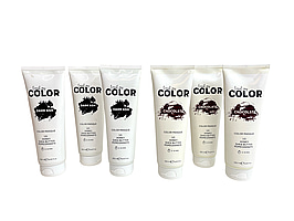 Parti med färginpackningar Treat my color