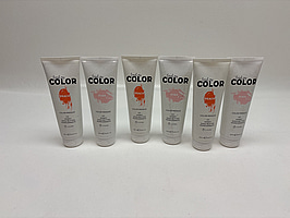 6 st. Färginpackning för hår Treat my Color, rosa och persika.