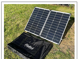 11 st. Solpanel 120 watt, 12 volt, vikbar