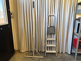 Anläggningsraka & aluminiumstege