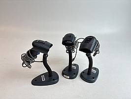 3 st. Streckkodsläsare Datalogic QuickScan QD2430 inkl. stativ.