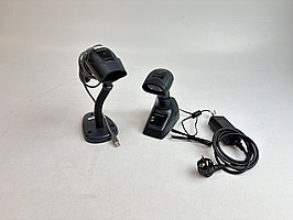 2 st. Streckkodsläsare Datalogic QickScan QBT2400 och QD2430 inkl. stativ.