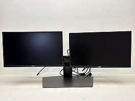 2 st. Datorskärmar Dell P2417H och P2417Hc inkl. stativ och dock