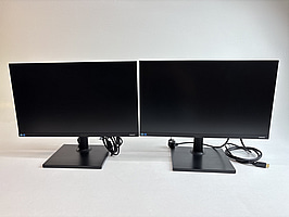 2 st. Datorskärmar Samsung F24T450FQU inkl. stativ, 24 tum