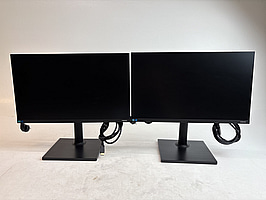 2 st. Datorskärmar Samsung F24T450FQ inkl. stativ, 24 tum