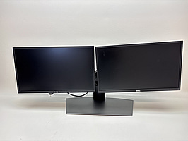 2 st. Datorskärmar Dell P2417Hc inkl. stativ och dock