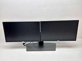 2 st. Datorskärmar Dell P2417Hc inkl. stativ och dock