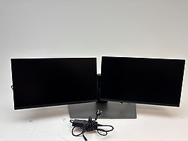 2 st. Datorskärmar Dell P2422H inkl. stativ och dock