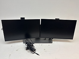 2 st. Datorskärmar Dell P2422H inkl. stativ och dock