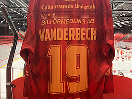 #19 VANDERBECK - Signerad matchtröja oktoberfest - Kalmar HC