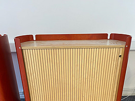 Jalusiskåp med hjul, 105x89x45 cm