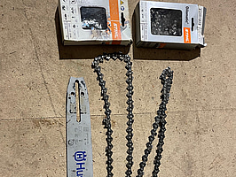 Sågkedjor STIHL, svärd Husqvarna