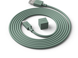 3 st. USB-A till lightning sladd Avolt Cable 1 Oak Green. Ord. pris inkl. moms: ca 900 kr.