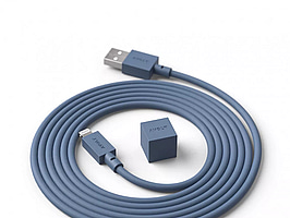 3 st. USB-A till lightning sladd Avolt Cable 1 Ocean Blue. Ord. pris inkl. moms: ca 900 kr.