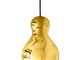 Taklampa Fritz Hansen Komplot Design Calabash P2 guld. Ord. pris inkl. moms: ca 5799 kr.