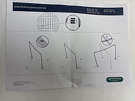 Benstativ till bord Grythyttan zink