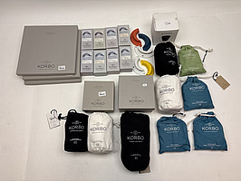 Parti med diverse Korboprodukter. Ord. pris inkl. moms: ca 8500 kr.