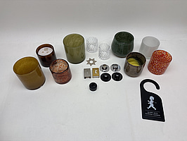 Parti med diverse Ljuslyktor och ljusstakar