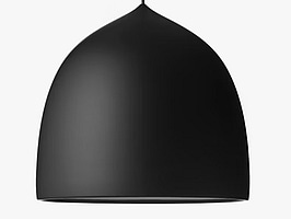 Taklampa Fritz Hansen Suspence P2 svart. Ord. pris inkl. moms: ca 7299 kr.