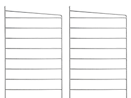 2 st. Vägggavlar String, galvaniserad 50x30 cm. Ord. pris inkl. moms: ca 929 kr.