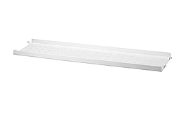Hyllplan metall låg String, vit 58x20 cm. Ord. pris inkl. moms: ca 689 kr.