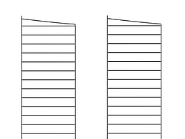 Golvgavel String, grå 85x30 cm. Ord. pris inkl. moms: ca 1549 kr.