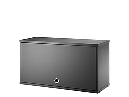 Överskåp String, svart ask 78 cm. Ord. pris inkl. moms: ca 4249 kr.