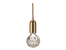 Pendellampa Lee Broom Klart glas Mässing. Ord. pris inkl. moms: ca 4725 kr.