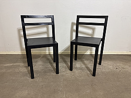 2 st. stolar Källemo Komplot Non, svart. Totalt ord. pris inkl. moms: ca 9900 kr