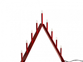 Adventsljusstake SMD Spica röd. Ord. pris inkl. moms: ca 2880 kr.