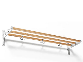 Hatthylla/skohylla Essem Design Nostalgi Ek/Aluminium 100 cm. Ord. pris inkl. moms: ca 1615 kr.