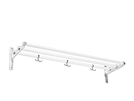 Hatthylla/skohylla Essem Design Nostalgi Vit/aluminium 100 cm. Ord. pris inkl. moms: ca 1680 kr.