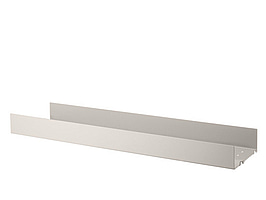 3 st. Hyllplan String, hög kant metall, beige, Ord. pris inkl. moms: ca 2400 kr