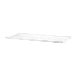 3 st. Hyllplan String, låg kant metall, vit 78x30, Totalt ord. pris inkl. moms: ca 2400 kr