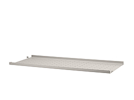 2 st. Hyllplan String, låg kant metall, beige, Totalt ord. pris inkl. moms: ca 1600 kr