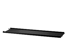 3 st. Hyllplan String, låg kant metall, svart, Totalt ord. pris inkl. moms: ca 2400 kr