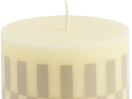 4 st. Column candle HAY, crem & sand S, Totalt ord. pris inkl. moms: ca 1000 kr