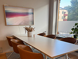 Bord, Hay, Loop stand, 250 cm x 92,5 cm x 74 cm, vit
