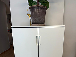 Skåp Galant IKEA med dörrar, vit, 80x120 cm