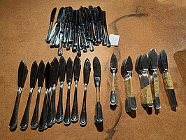 Parti knivar, rostfritt stål