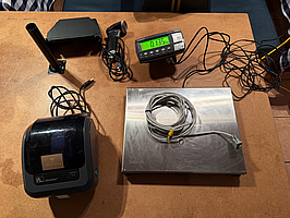 Stathmos butiksvåg, etikettskrivare och skanner