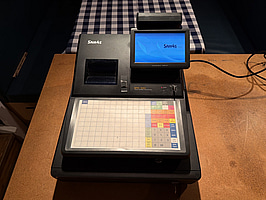 kassasystem SAM4s SPS‑530FT, touch screen, kunddisplay