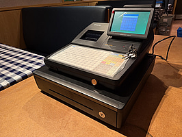 Kassasystem SAM4s SPS‑530FT, touch screen, kunddisplay