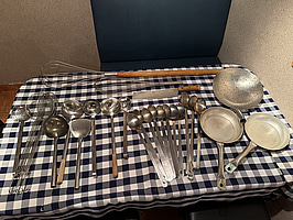 Köksredskap, rostfritt stål, blandat