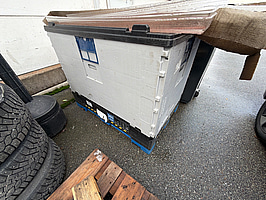 Miljöcontainer i plast magnus optimum, pall H100cm