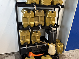 Motorolja Premium Synthetic 20L inkl. ställ